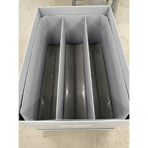 Transport containers for switchboards as large load carriers Load carriers Special load carriers for mechanical and electrical engineering for 3 switchboards wi-sales GmbH