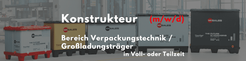 wi-sales - Job offer - Technical product designer (mwd) in the field of packaging technology for large load carriers