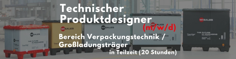 Wir suchen: Technischen Produktdesigner (m/w/d) Bereich Verpackungstechnik / Großladungsträger in Teilzeit (20 Stunden)