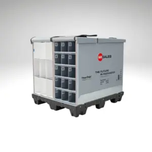 Faltbare Großladungsträger/Stahlgestelle zum Transport von empfindlichen Bauteilen. ThorPak® Systeme/Stahlgestelle in der Kombination mit Taschensystemen, Schaumeinlagen, Gefache, Textiltaschen, Tiefgezogene Zwischenlagen und Zahnleisten.